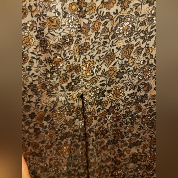 CAMAIEU Dark Brown Floral Mini Dress - Picture 6 of 7